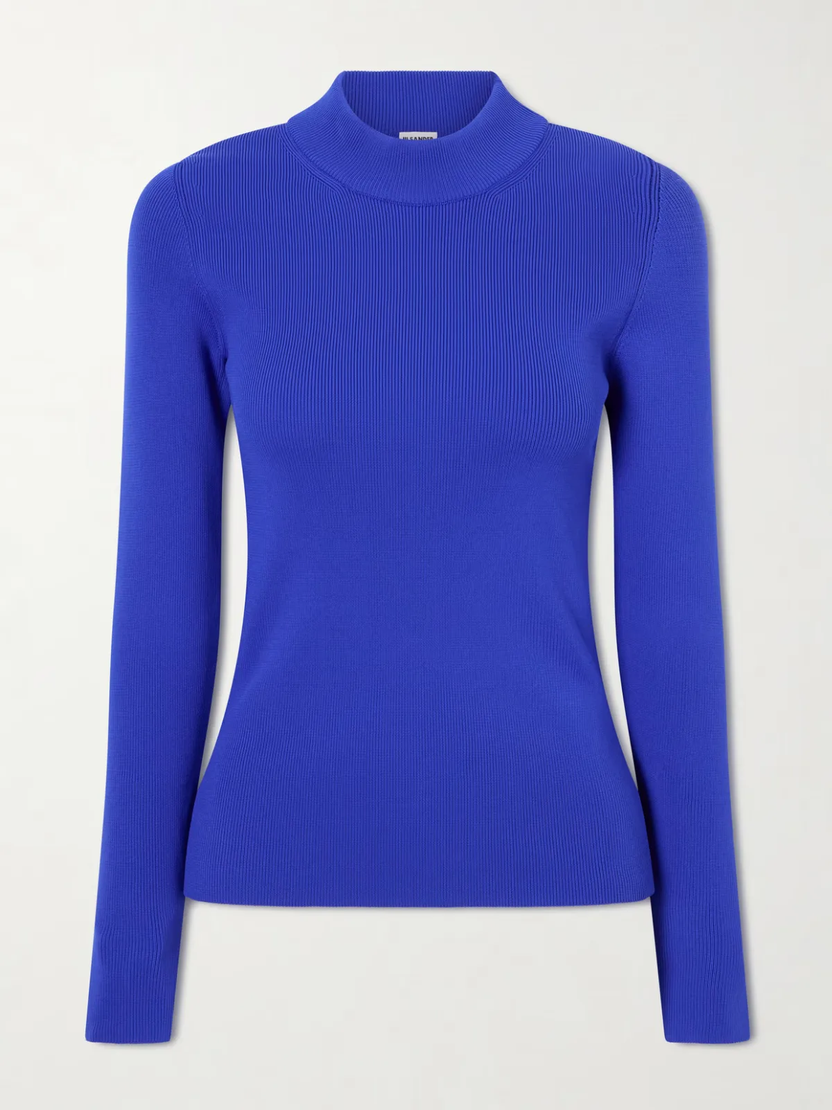 - Ribbed-knit Jersey Sweater -