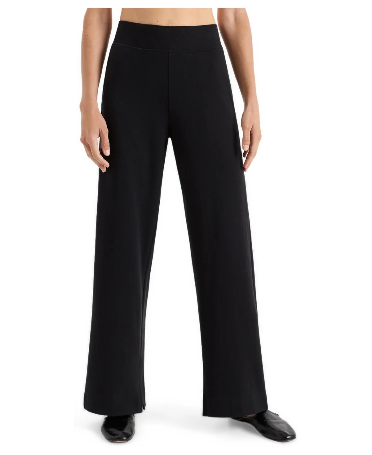 Airplane High-Rise Wide-Leg Pull-On Organic Cotton Pants by Pact