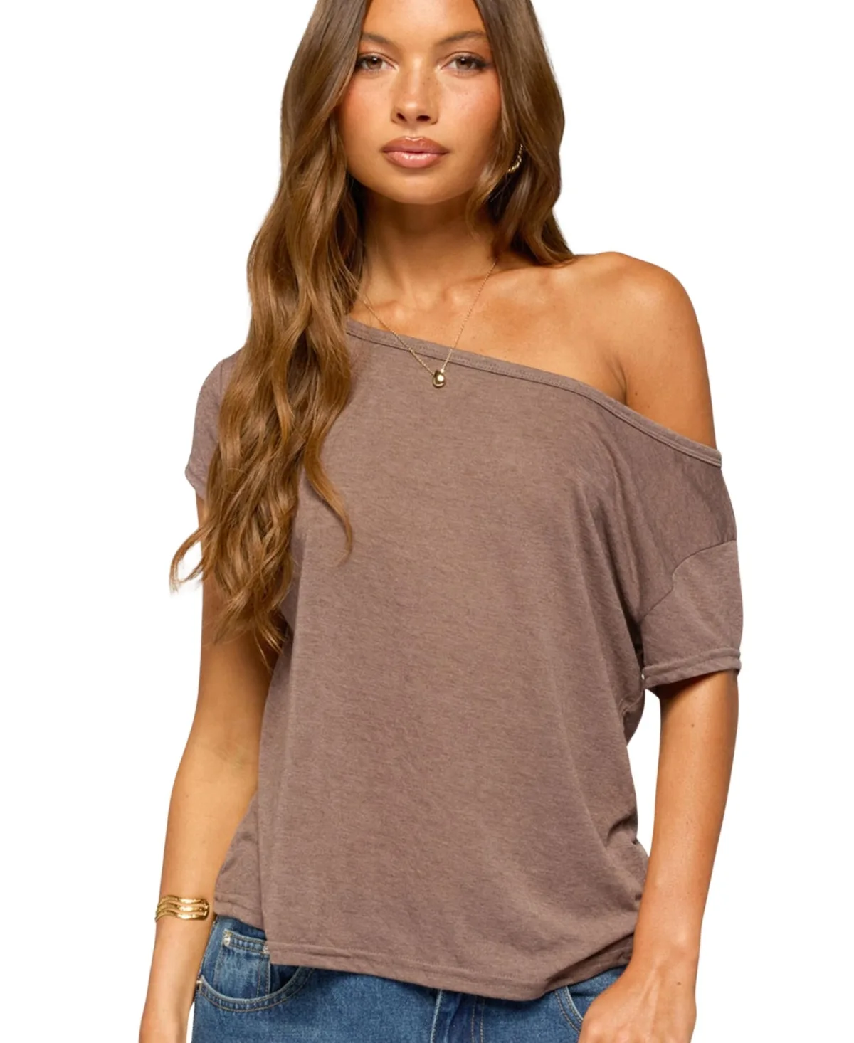 Amora Off Shoulder Sheer Top