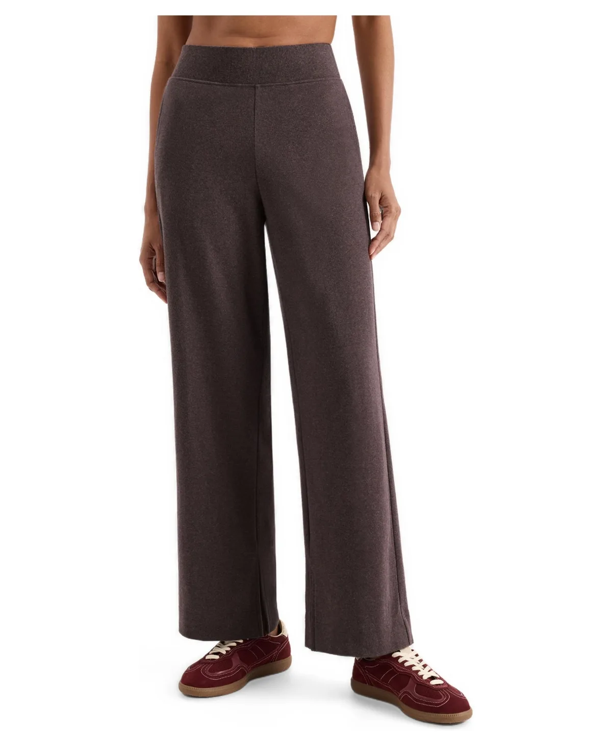 Airplane High-Rise Wide-Leg Pull-On Organic Cotton Pants