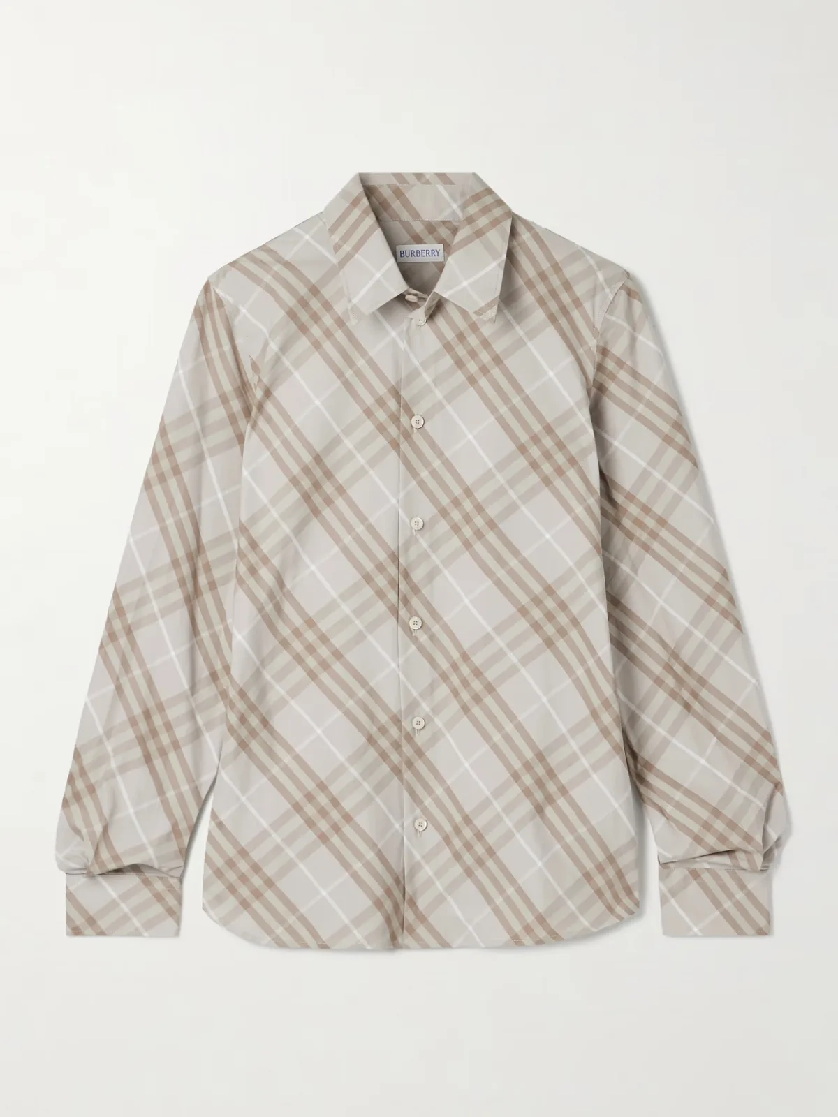 - Checked Cotton-poplin Shirt -