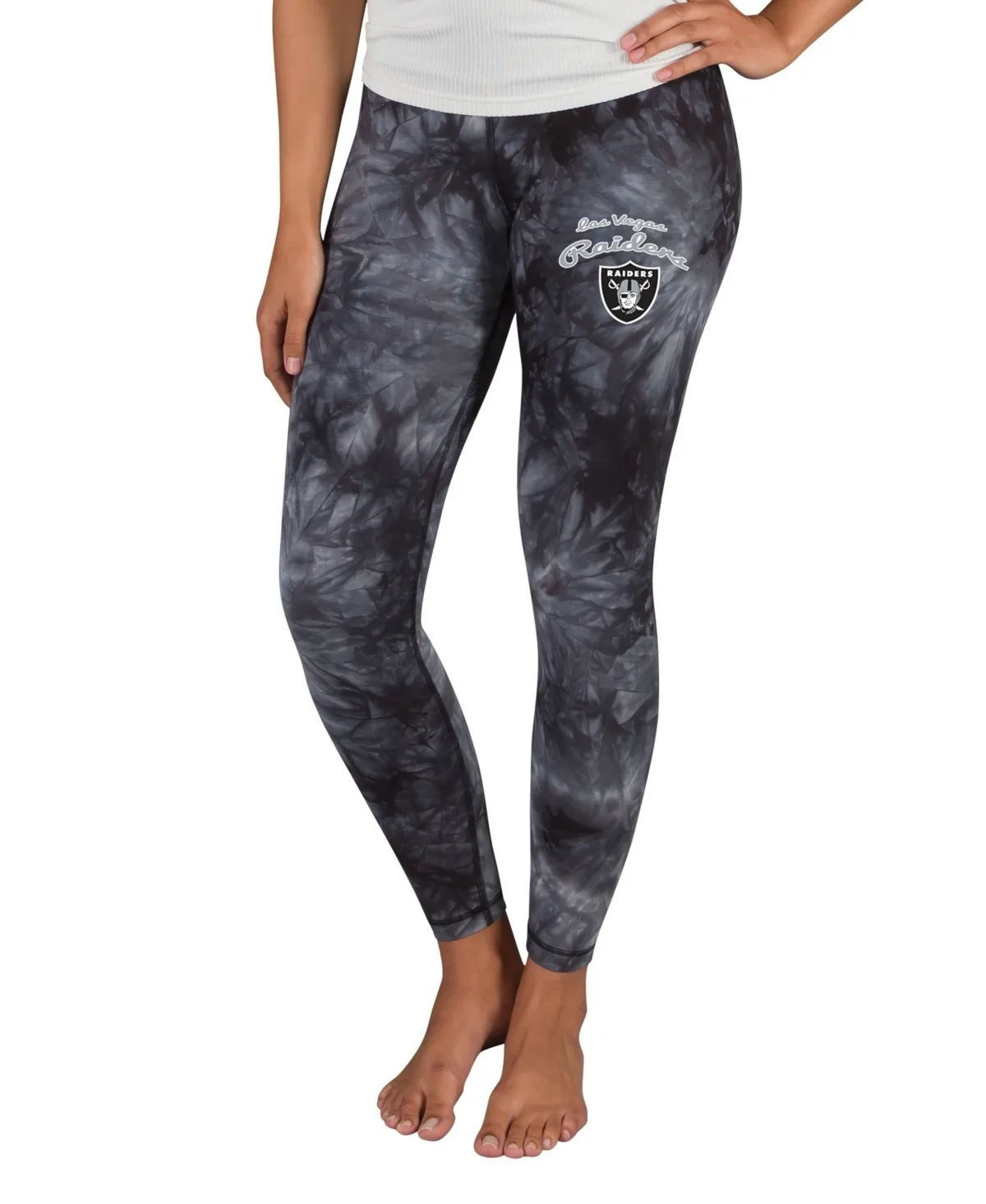 Las Vegas Raiders Burst Tie Dye Leggings