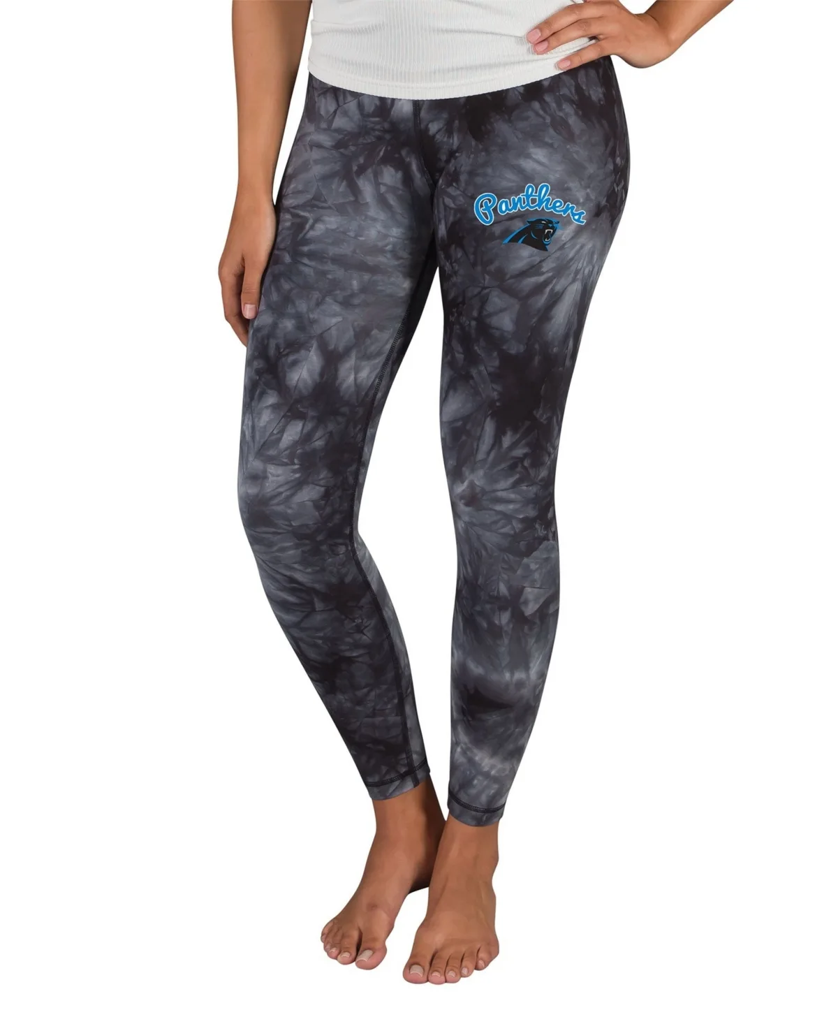 Carolina Panthers Burst Tie Dye Leggings