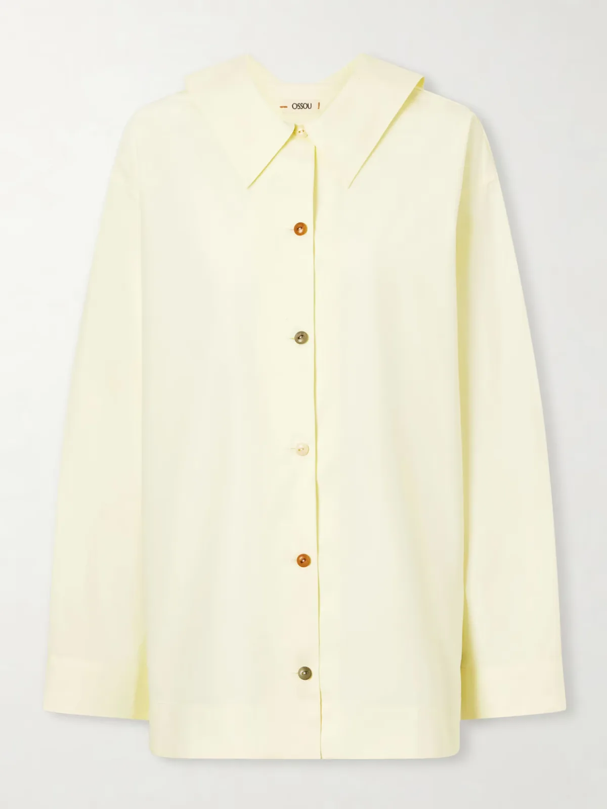 - Cove Scarf-detailed Cotton-poplin Shirt -