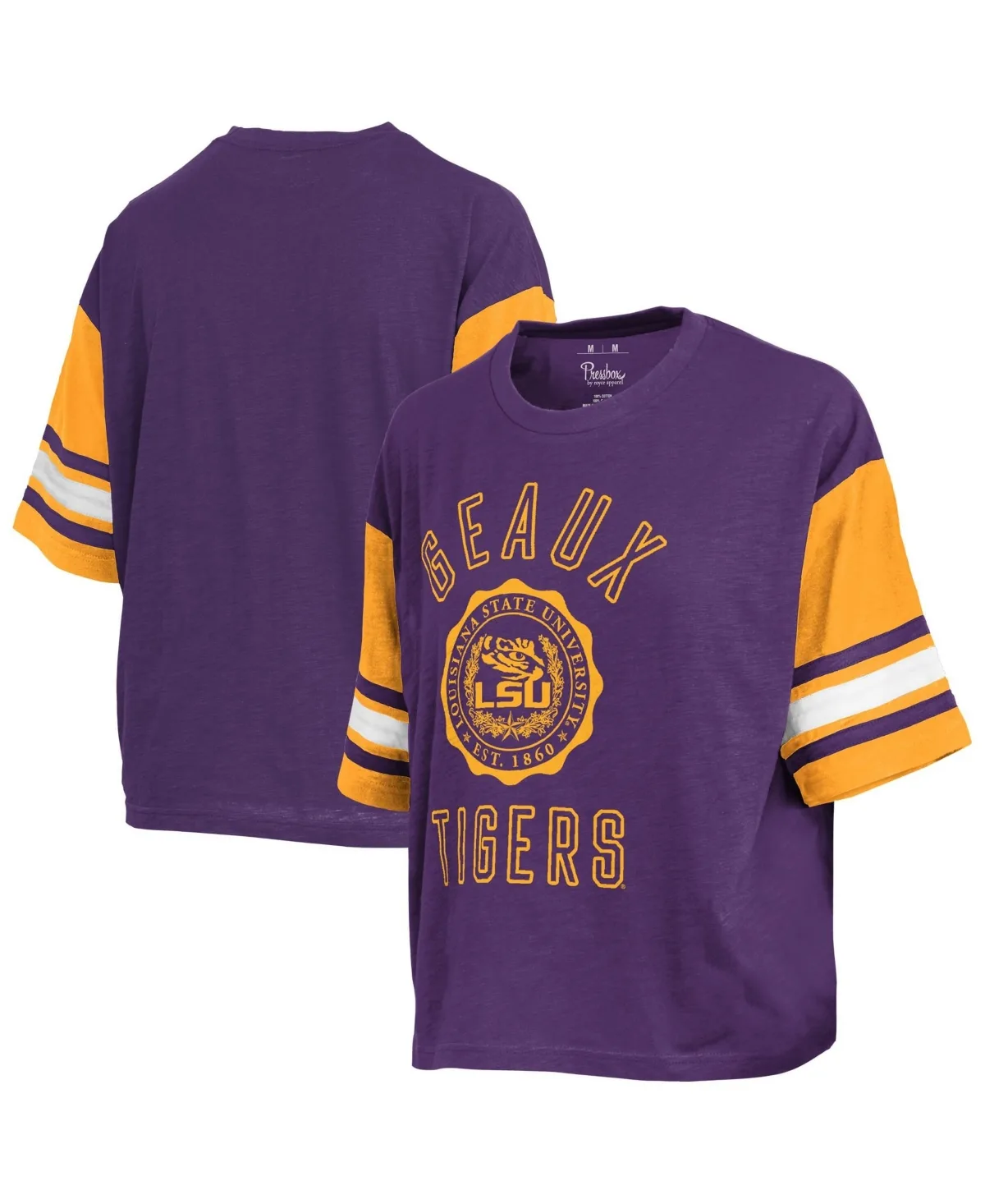LSU Tigers Sunday Colorblock Seal Slub T-Shirt