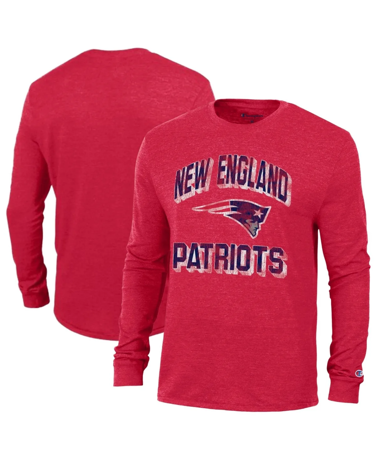 New England Patriots Ultimate Tri-Blend Long-Sleeve T-Shirt