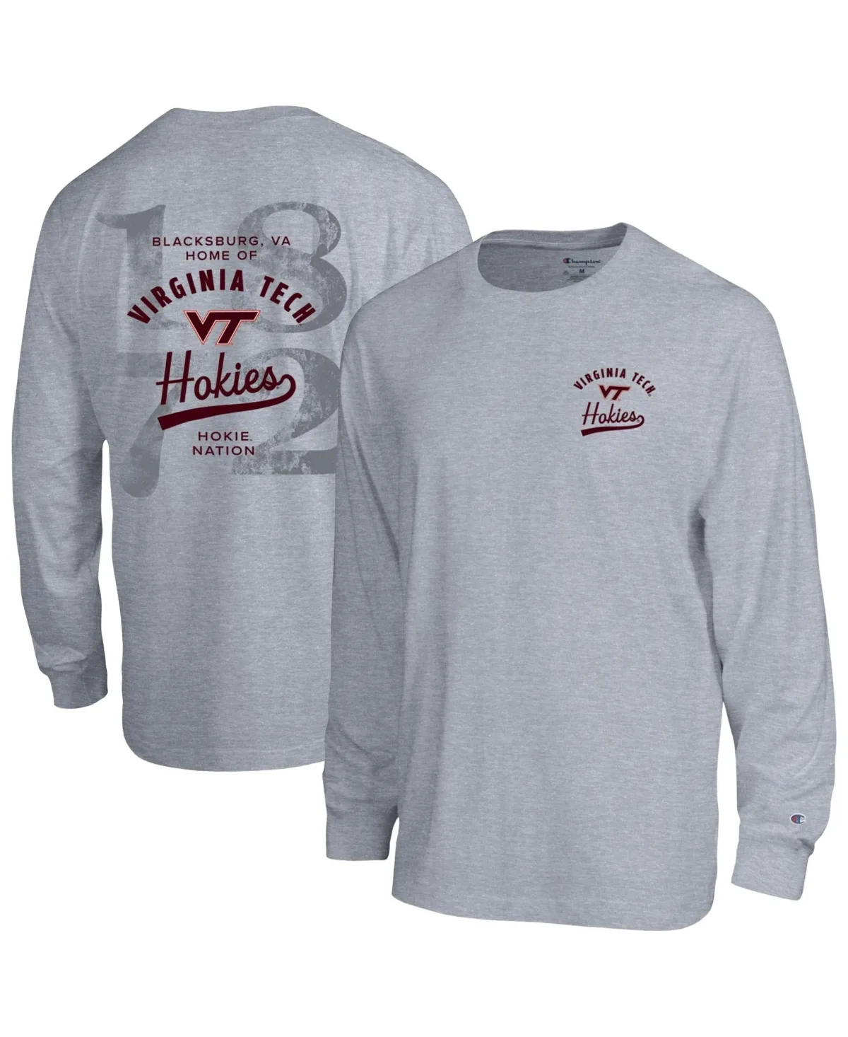 Virginia Tech Hokies Laminated All-Star Long-Sleeve T-Shirt