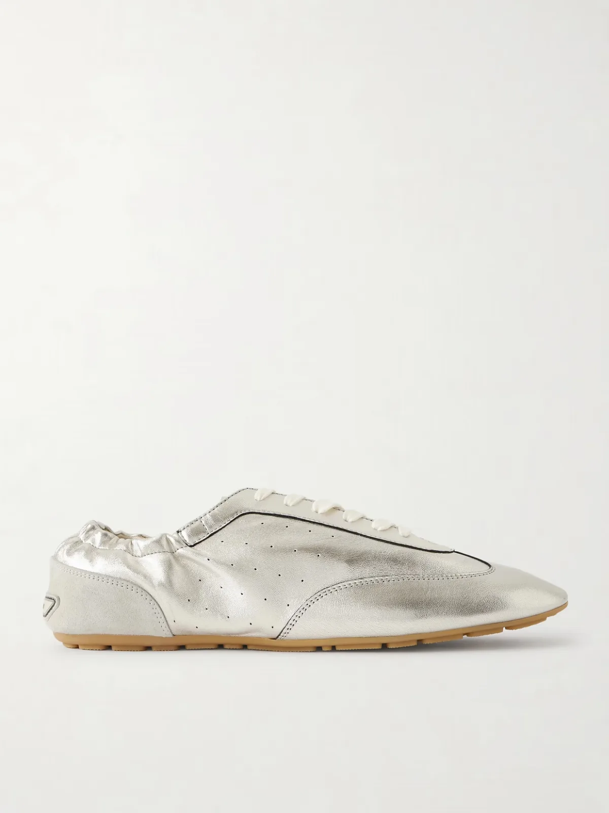 - Lewis Metallic Leather Sneakers -