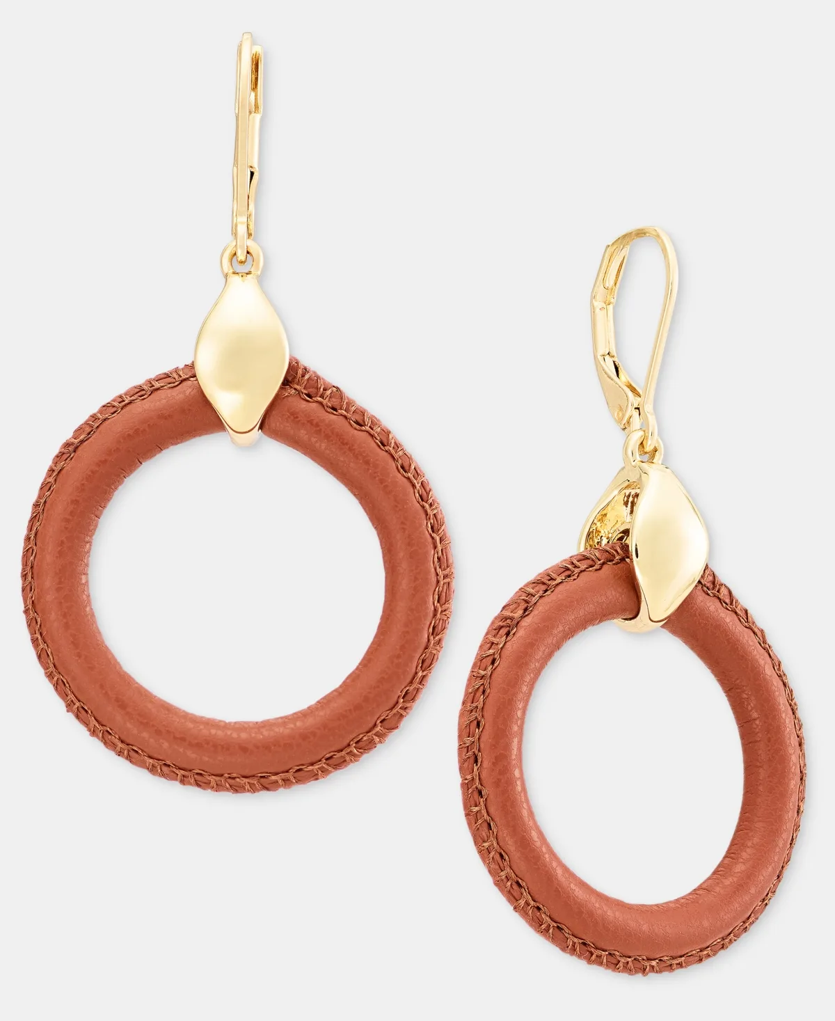 Large Mixed Metal Gold-Tone Drop & Chandelier Hoop Earrings by Style & Co