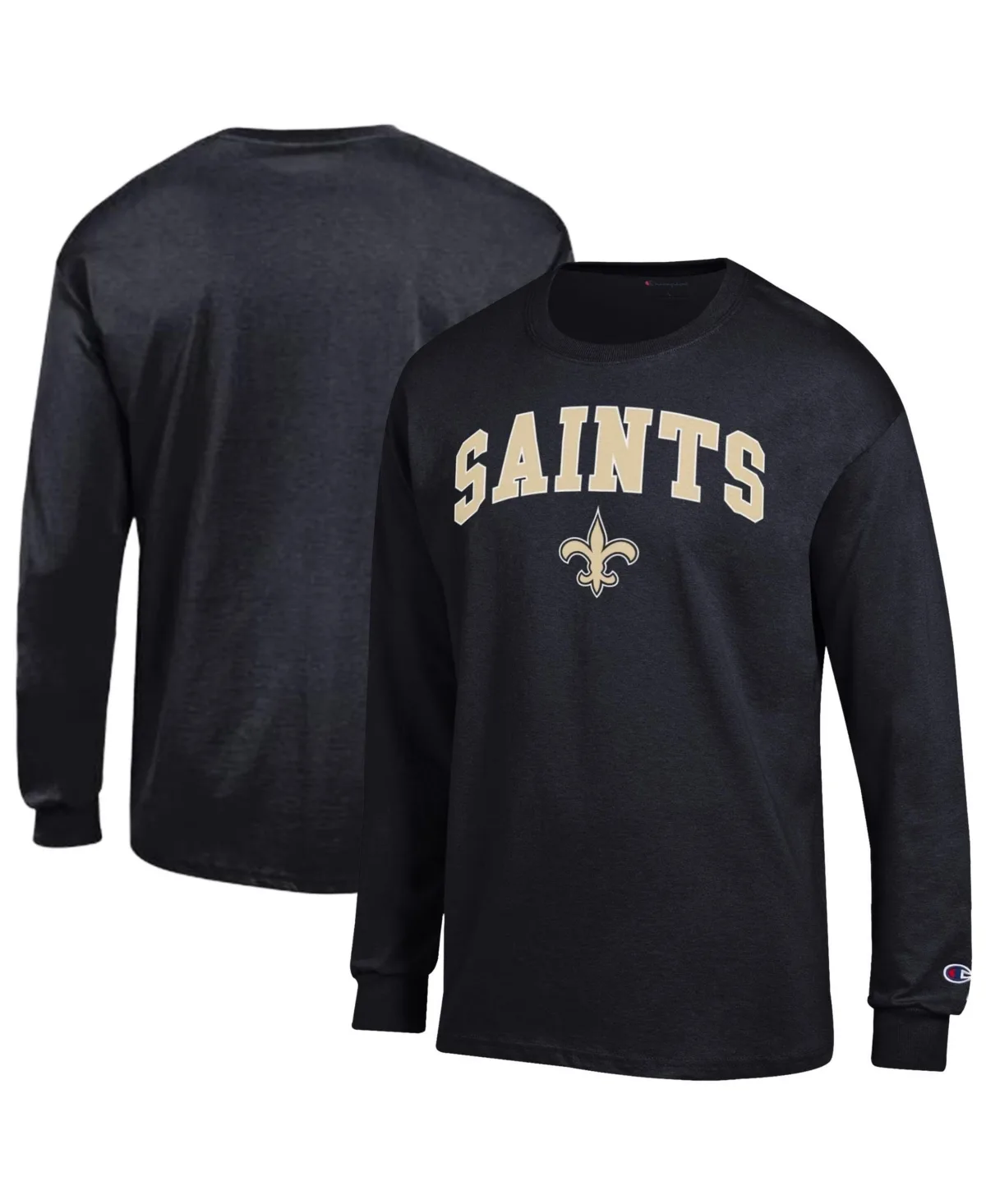 New Orleans Saints Arch Over Logo Long-Sleeve T-Shirt