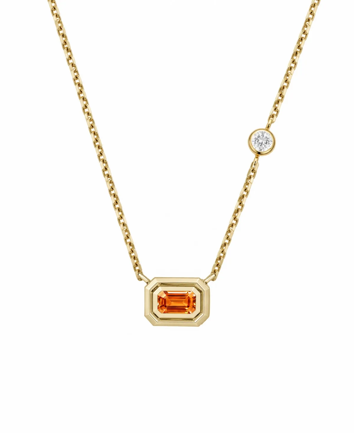 (3/8 ct. t.w.) and Diamond (1/20 ct. t.w.) Pendant Necklace in 14k Gold by Macy's