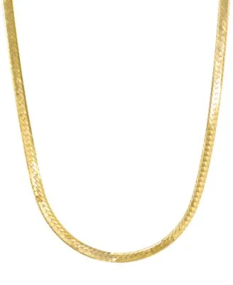 Herringbone Chain 18 20 Necklace 2.1mm in 10k Yellow Gold by Italian Gold