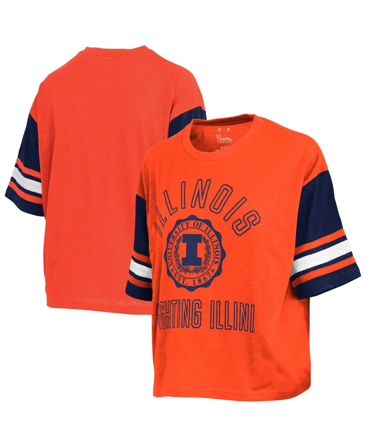 Illinois Fighting Illini Sunday Color Block Seal Slub T-Shirt
