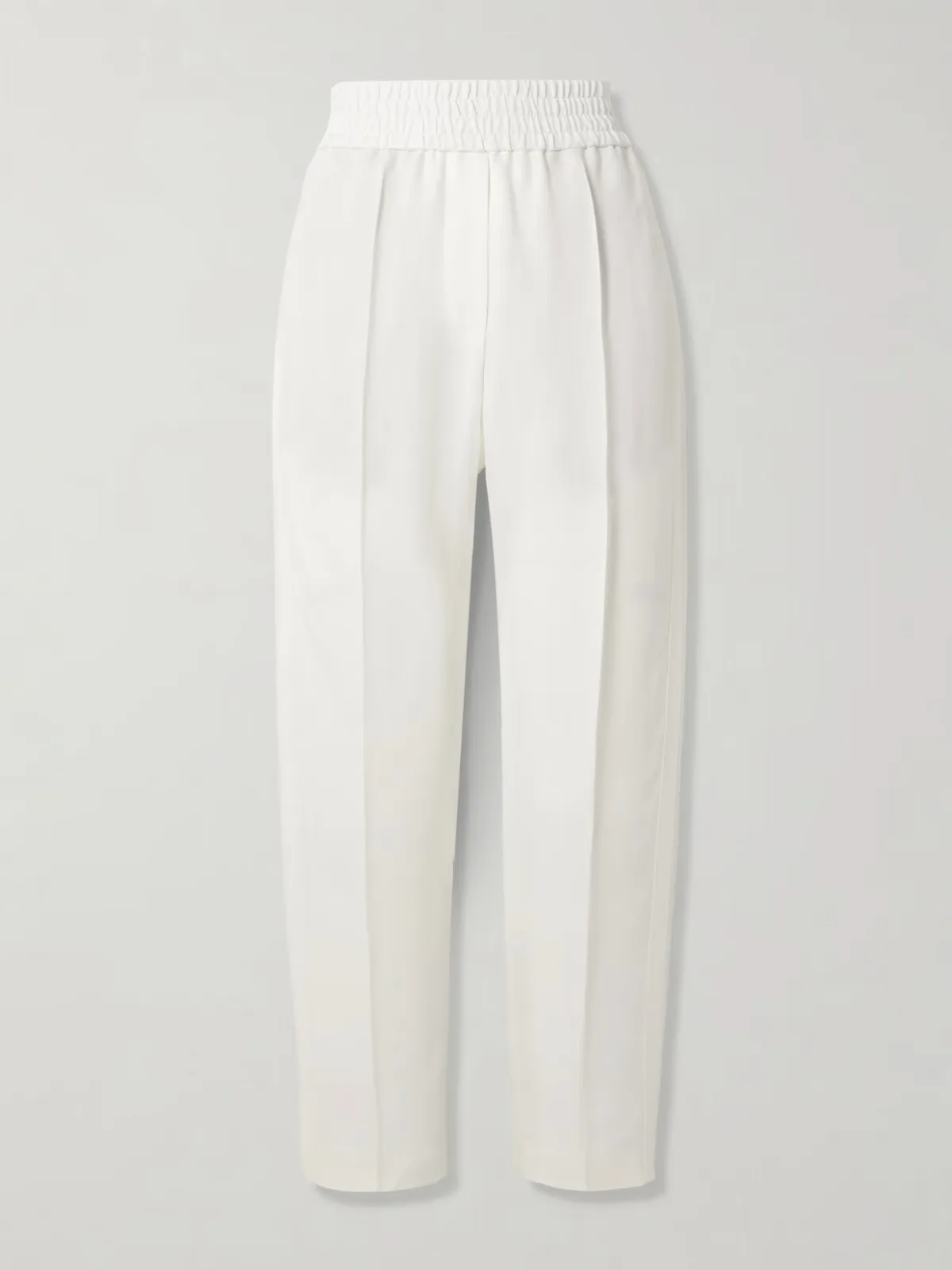 - Cropped Woven Tapered Pants -