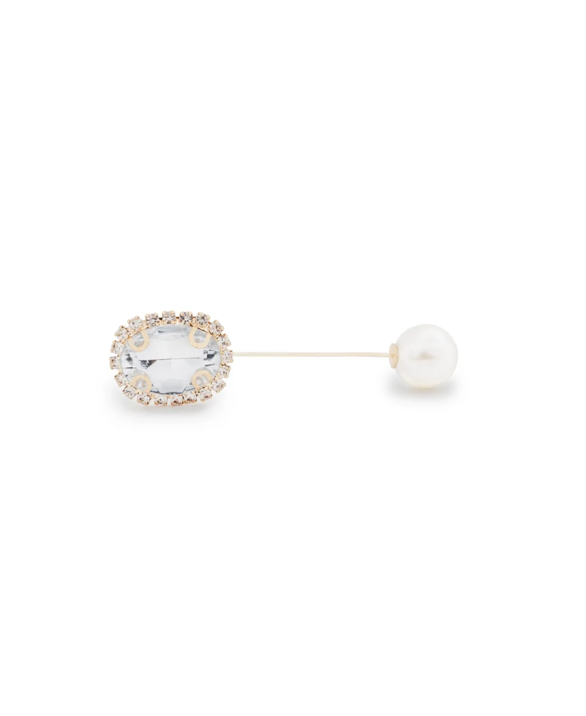 Pearl Stopper Gold-Tone Wreath Lapel Pin by Construct