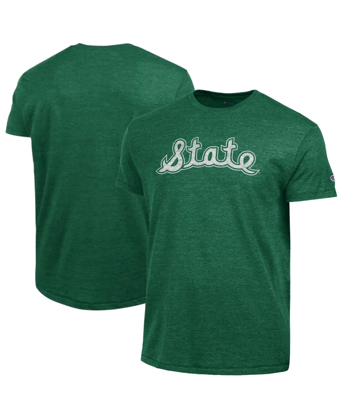 Michigan State Spartans Distressed Triumph Tri-Blend T-Shirt