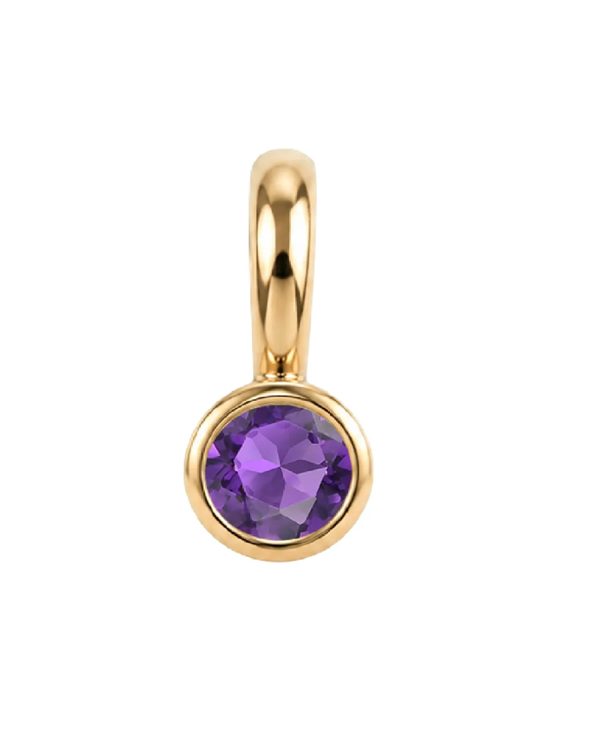 Amethyst Round 14k Gold Pendant by Macy's