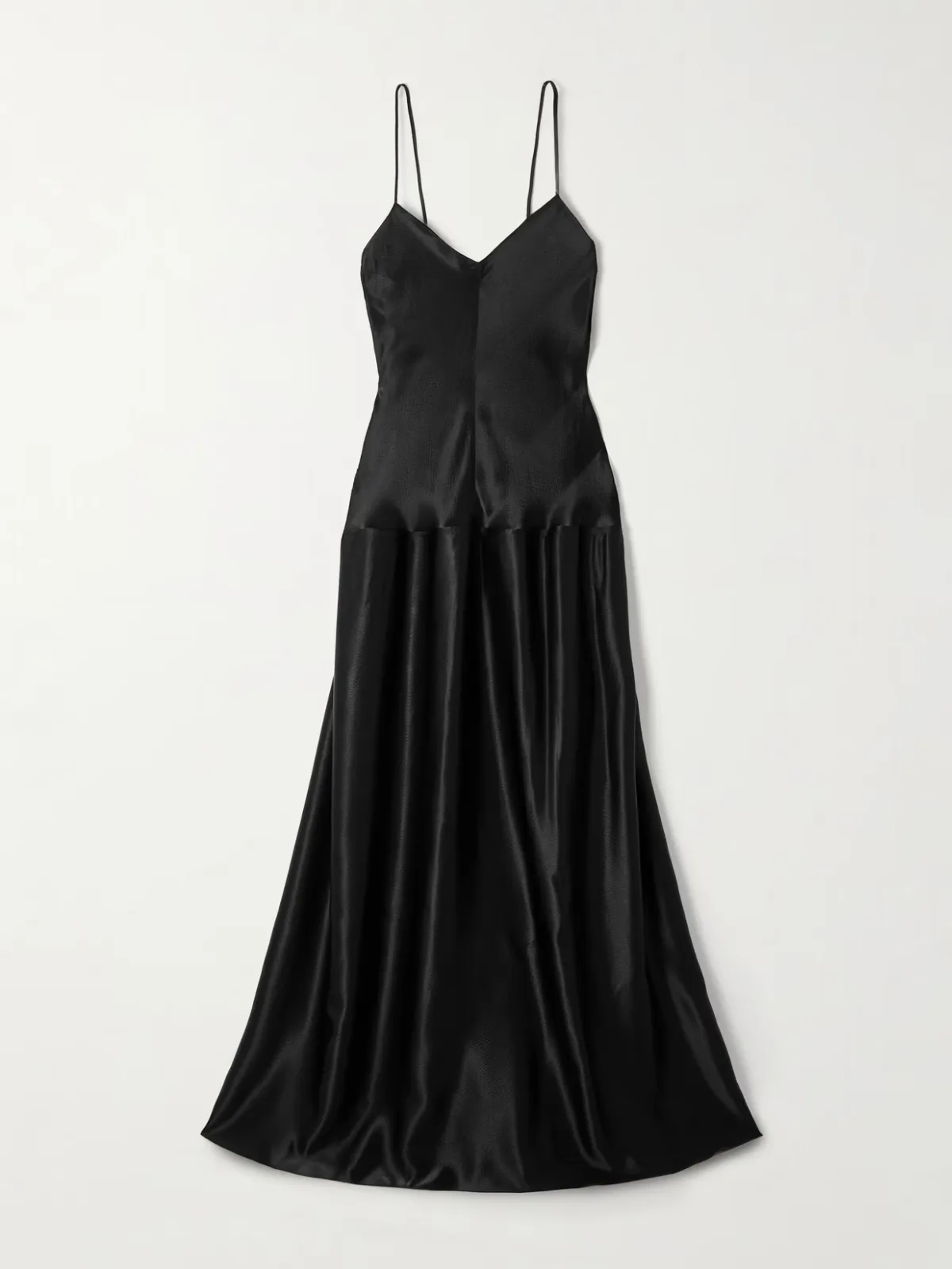 - Layla Hammered-satin Maxi Dress -