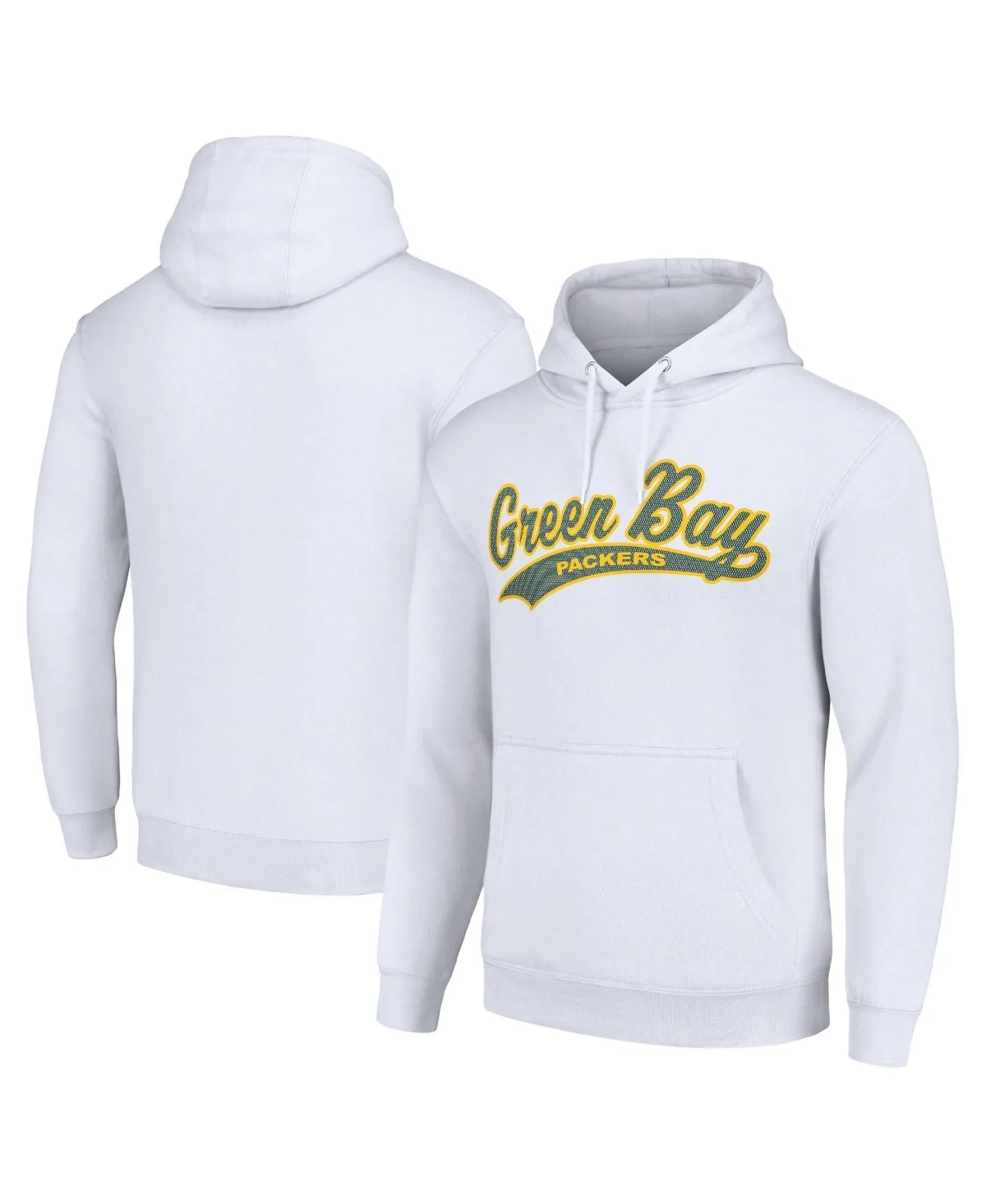 Tailsweep Green Bay Packers Kangaroo Pocket Screen-Print Graphic Pullover Hoodie