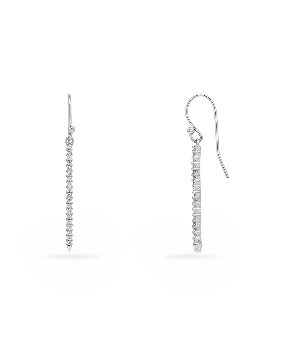 Sterling Silver Cubic Zirconia Drop Earrings by Giani Bernini