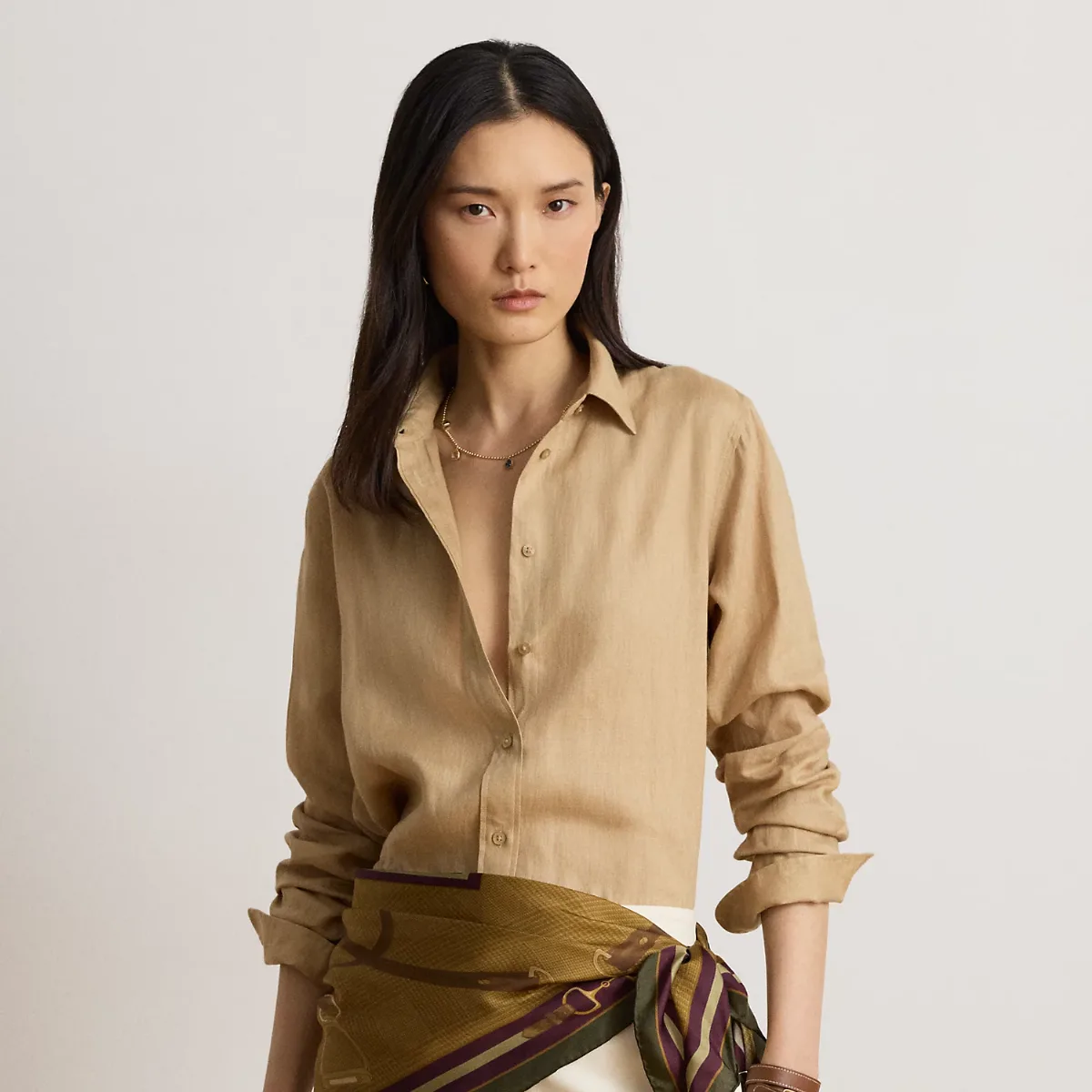 Relaxed Fit Linen Shirt