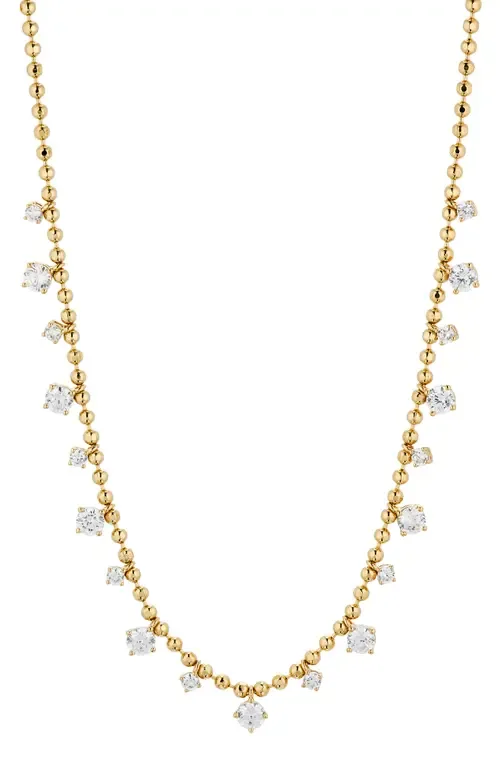 Twilight Cubic Zirconia Shaky Ball Chain Necklace by Nadri