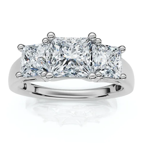 2ct Princess Cut Diamond Engagement Ring 14k Gold Lab Grown by Bliss Diamond