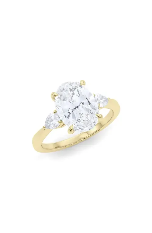 Oval & Pear Cut Lab Grown Diamond Ring by HauteCarat