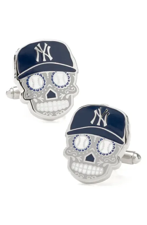 New York Yankees Sugar Skull Cuff Links by Cufflinks, Inc.