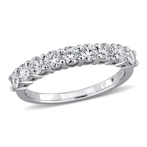 1 CTW Lab-Grown Diamond Band 10k White Gold by Julianna B.