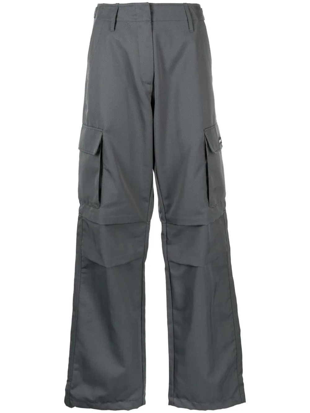 Wide-Leg Cargo Trousers