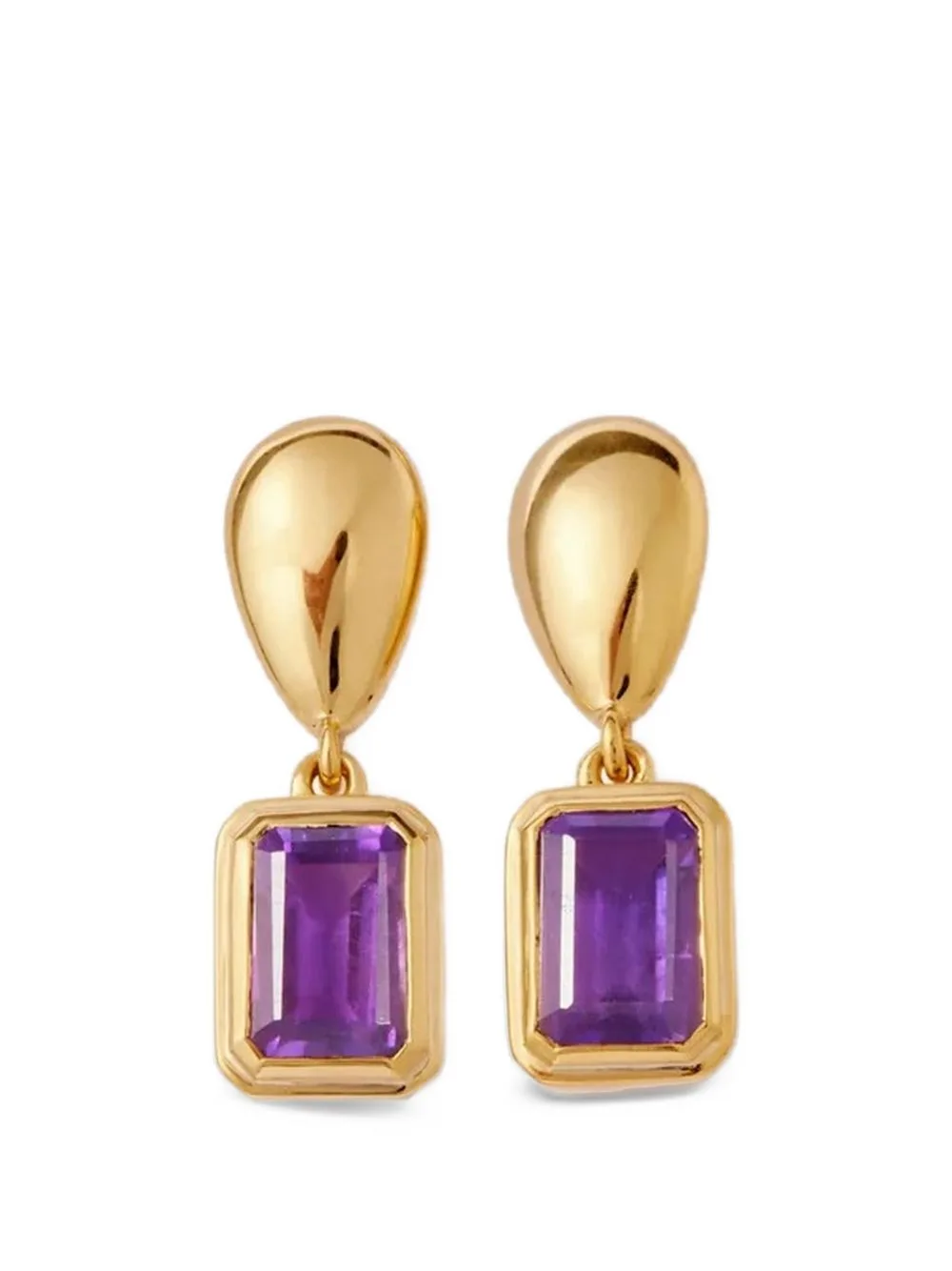 Pebble Birthstone Drop Earrings