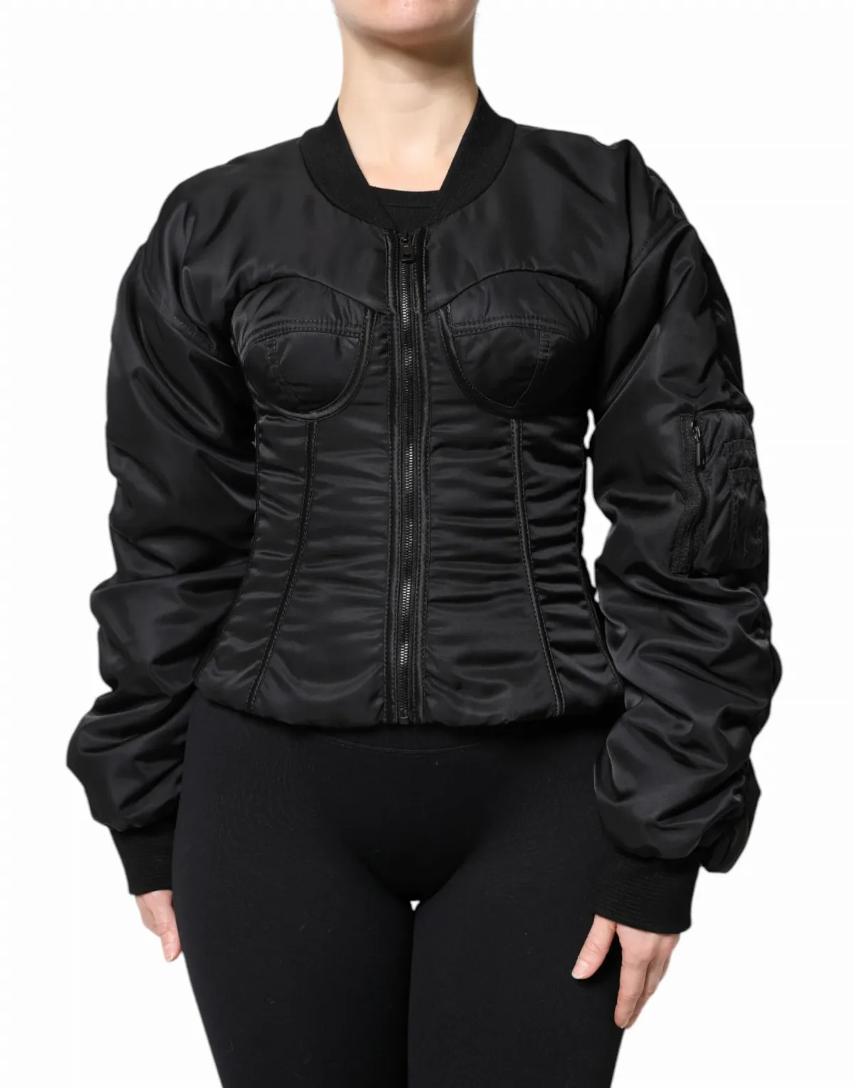 Nylon Bustier Jacket