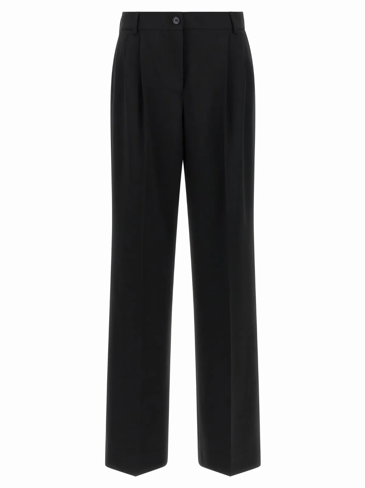 Virgin Wool Pleated Trousers