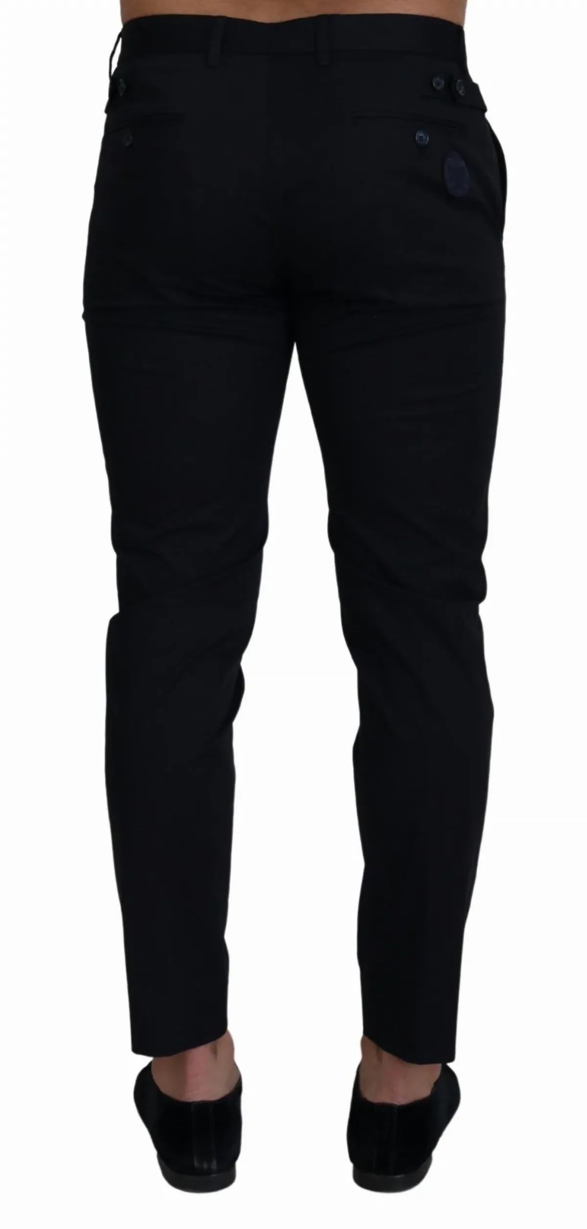 Stretch Cotton Slim-Fit Trousers