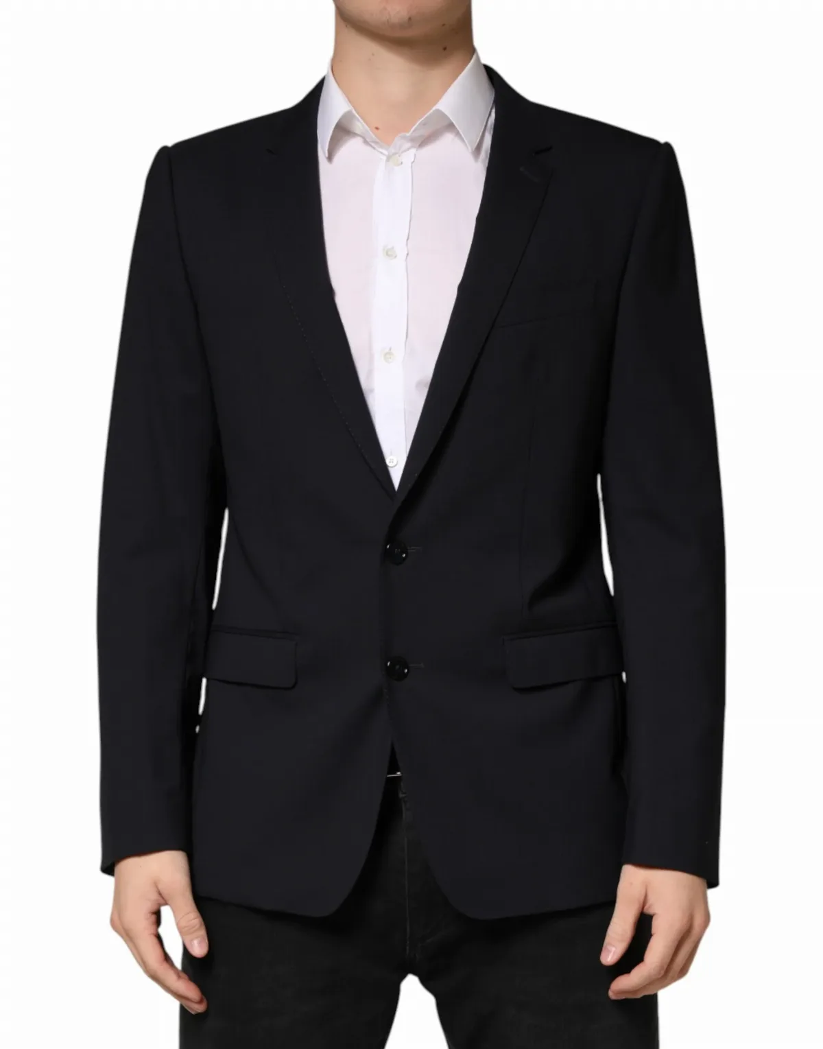 Virgin Wool Single-Breasted Blazer