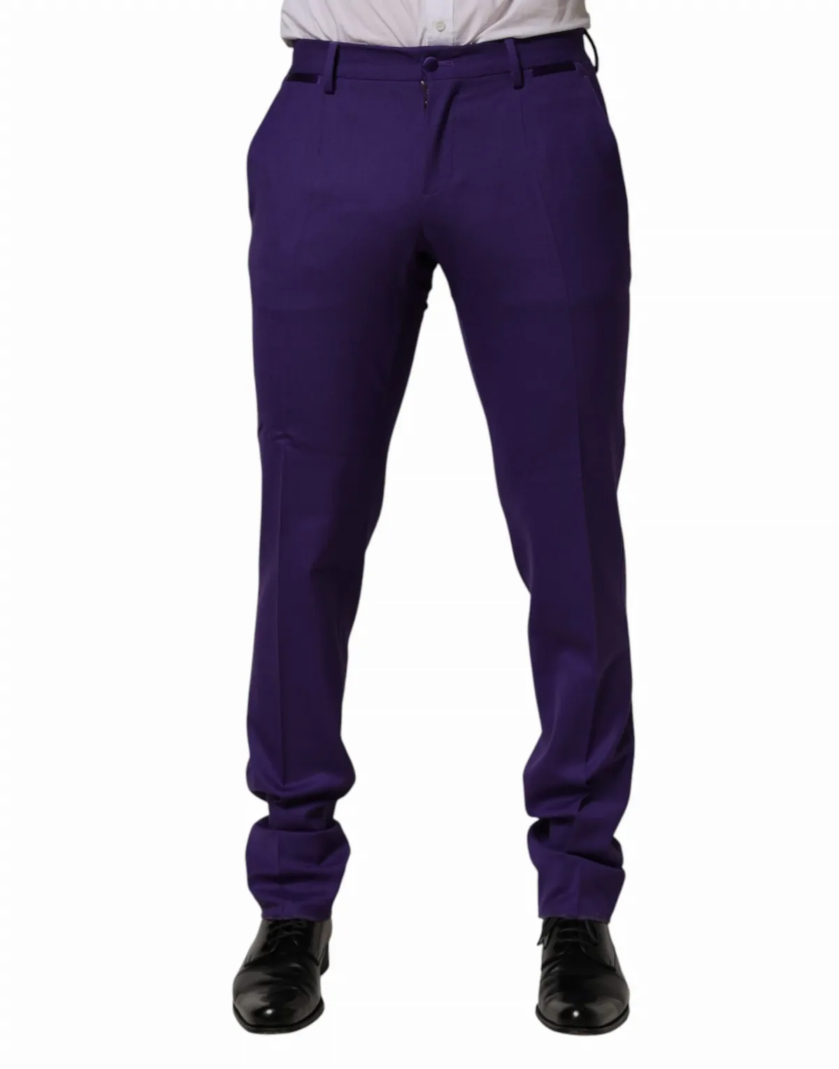 Wool-Blend Dress Trousers