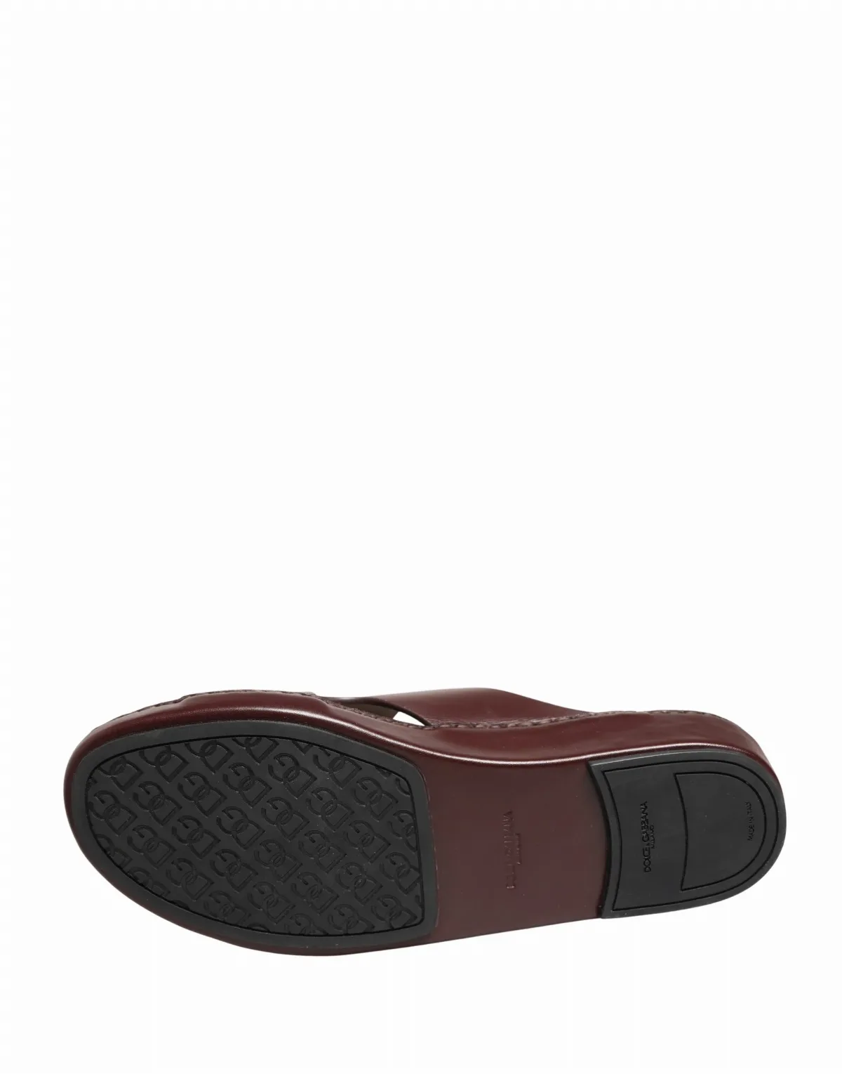 Leather Cutout Logo Sandals by Dolce & Gabbana