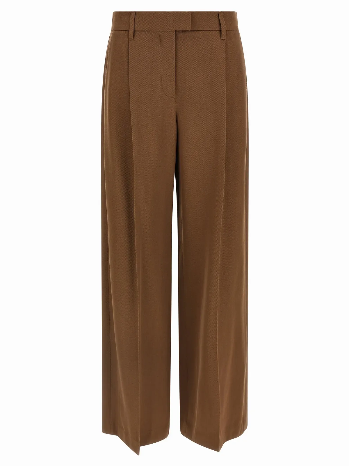 Virgin Wool Pleated Trousers
