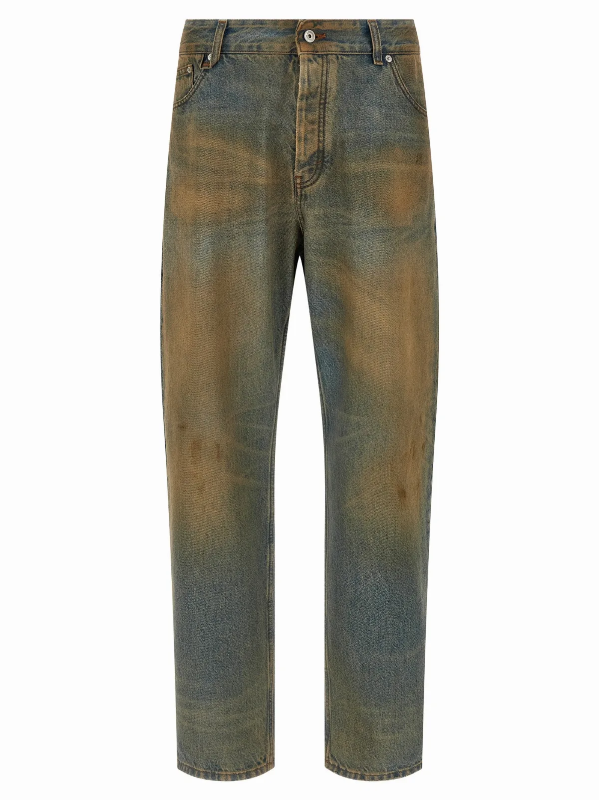 Vintage-Wash Denim Jeans