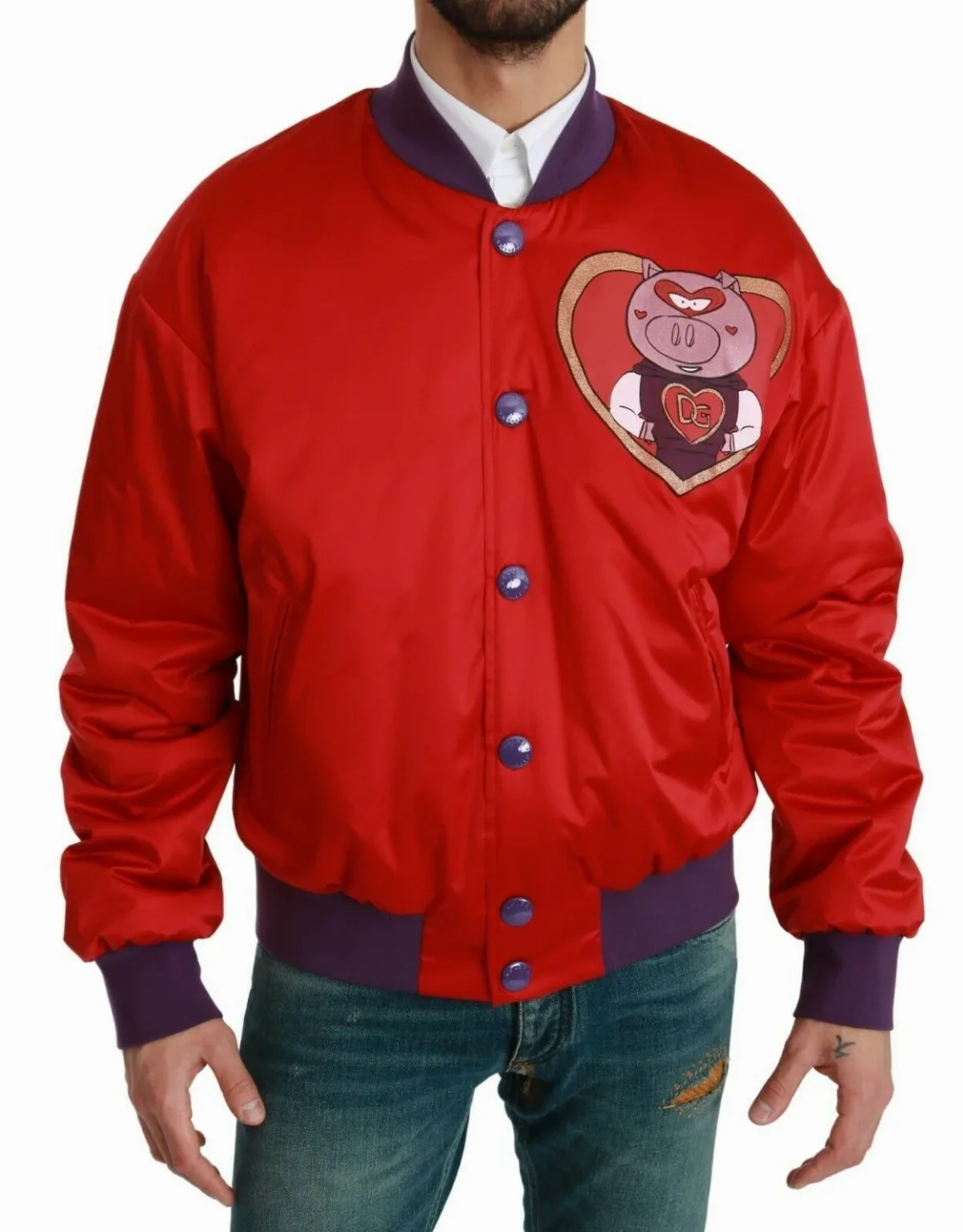 Year of the Pig Embroidered Jacket by Dolce & Gabbana