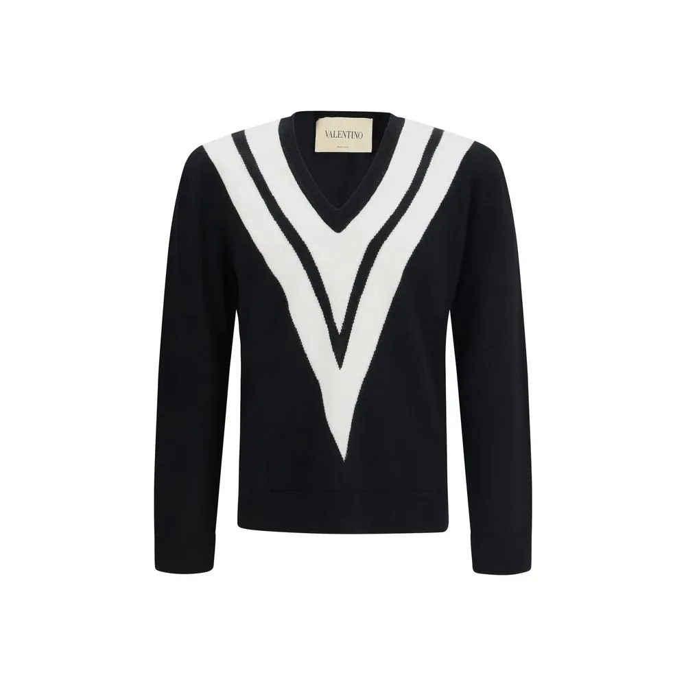 Intarsia V Virgin Wool Sweater