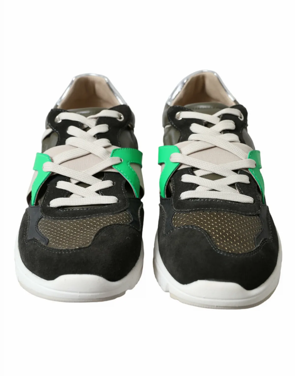 Suede Leather Colorblock Sneaker