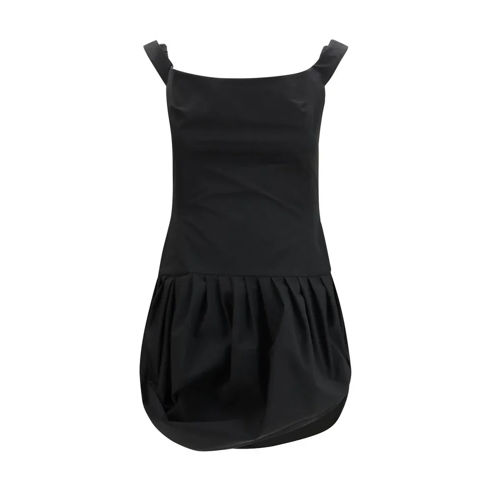Bubble-Skirt Puffed Dress