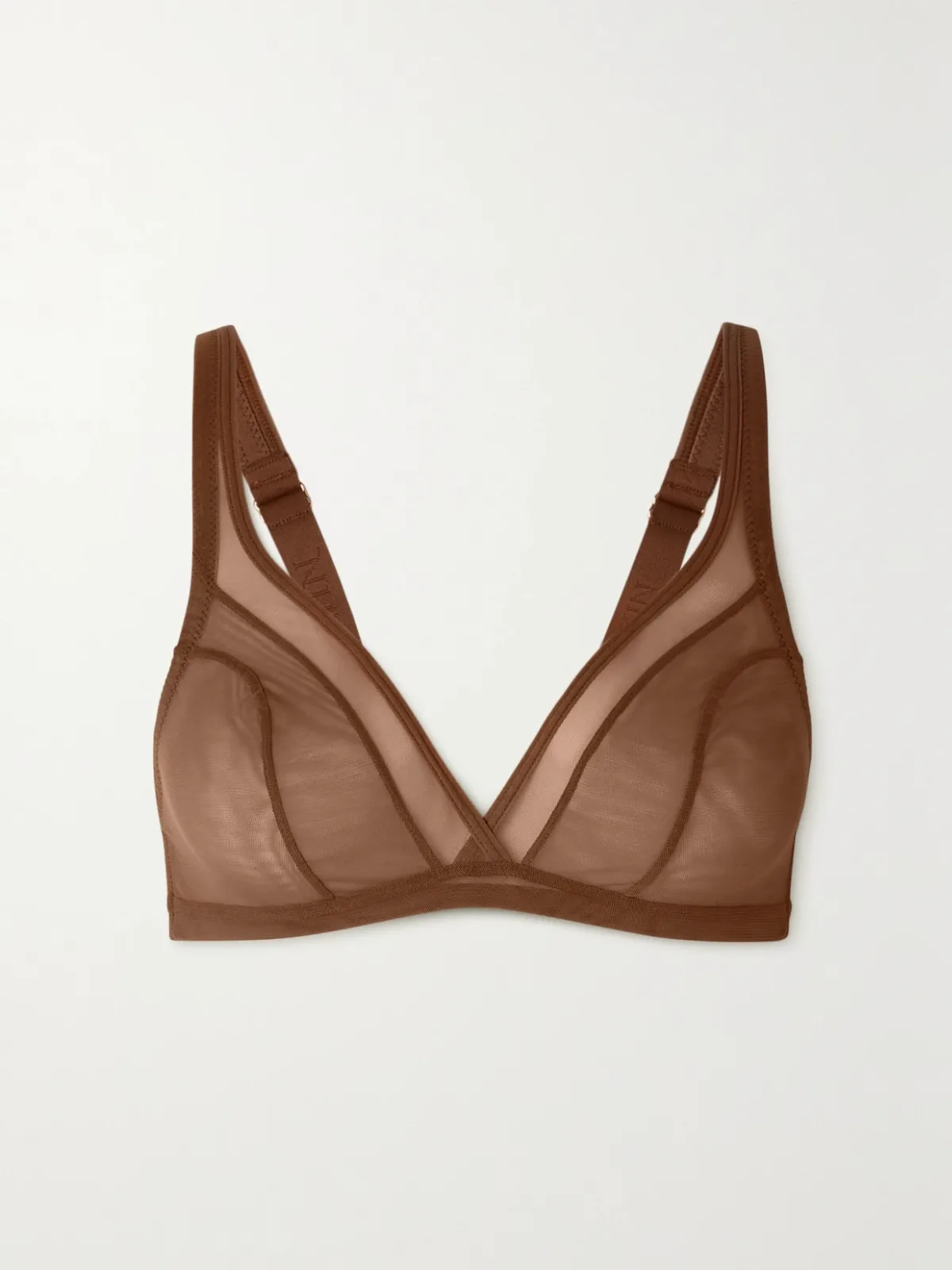 - Stretch-tulle Soft Cup Bra - by NUBIAN SKIN