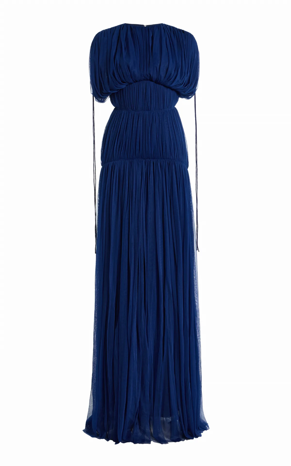 Nymera Gathered Mesh Maxi Dress