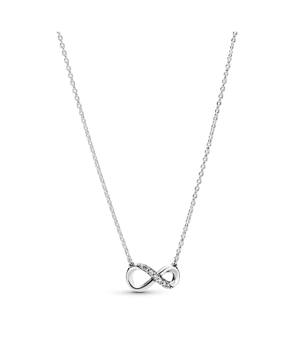 Moments Sterling Sparkling Cubic Zirconia Infinity Collier Necklace by Pandora