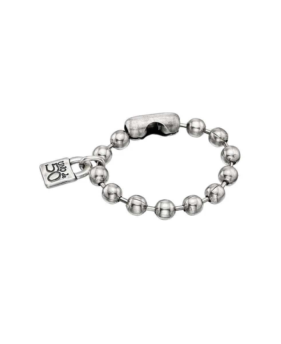 Sterling Silver and 18k Gold Padlock Charm Bracelet by Unode50