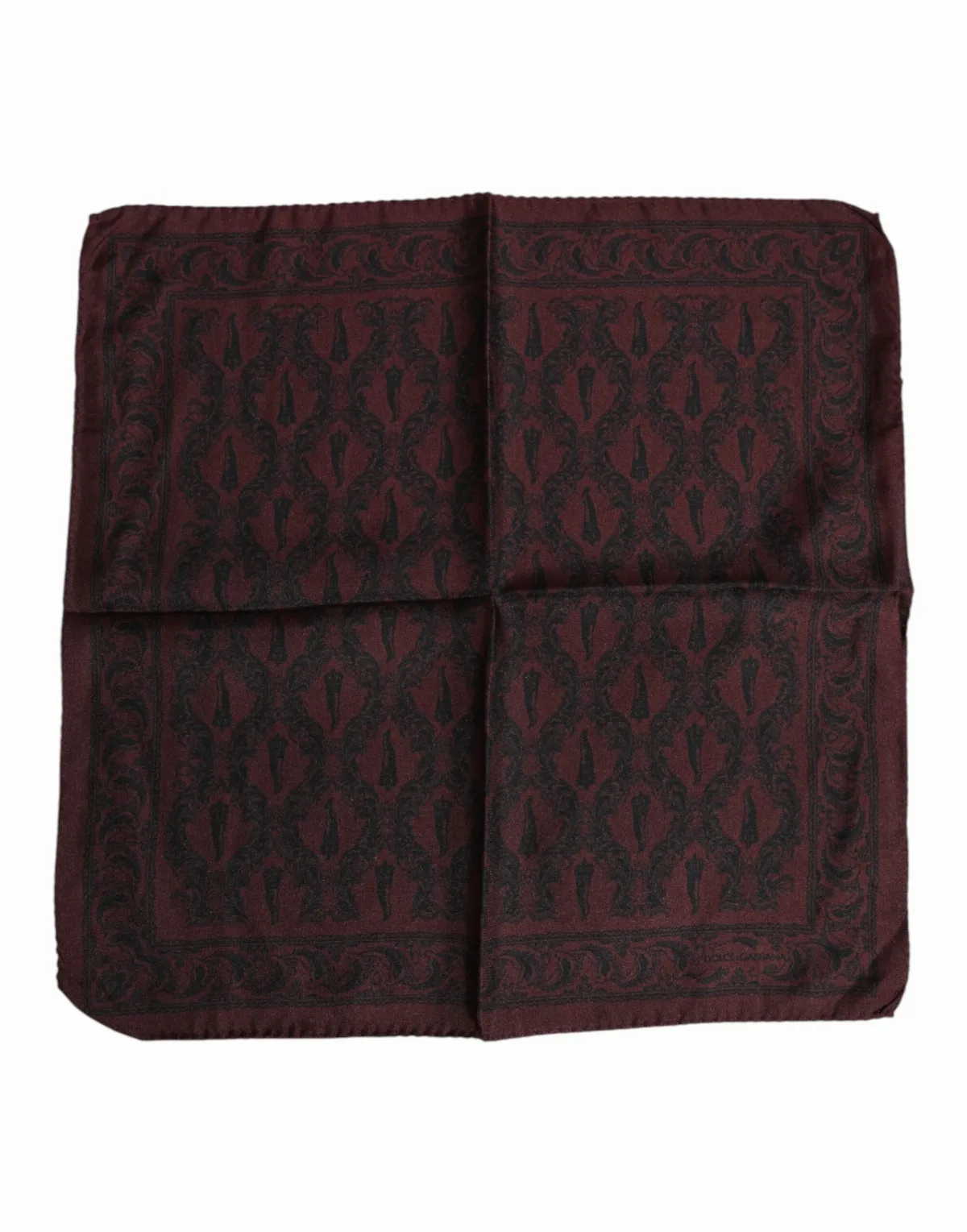 Damask-Print Silk Scarf