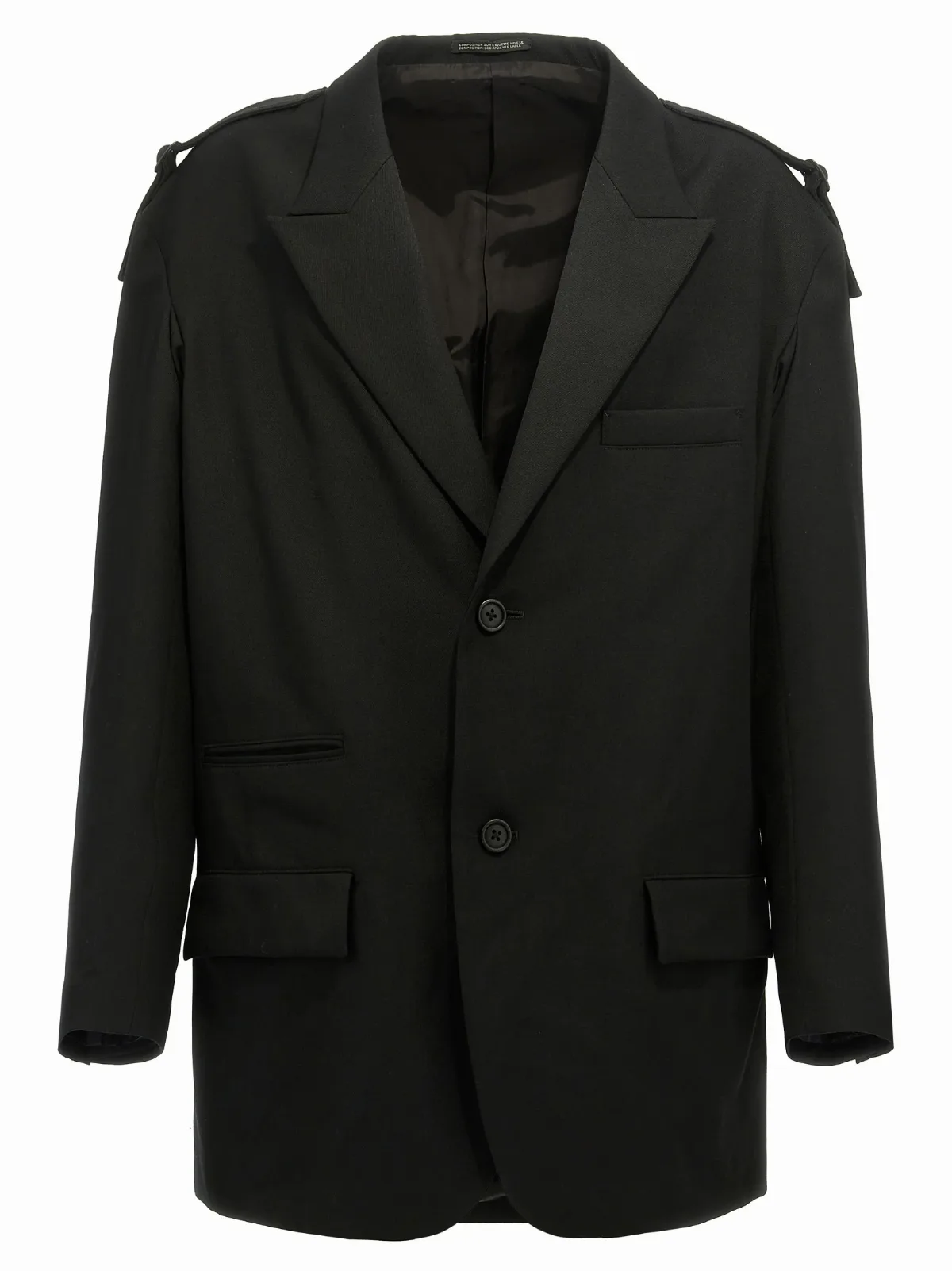 Wool with Shoulder Straps Blazer